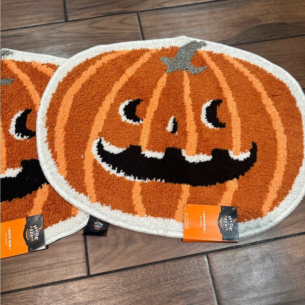 HIDE & EEK Pumpkin Bath Mats 18x22